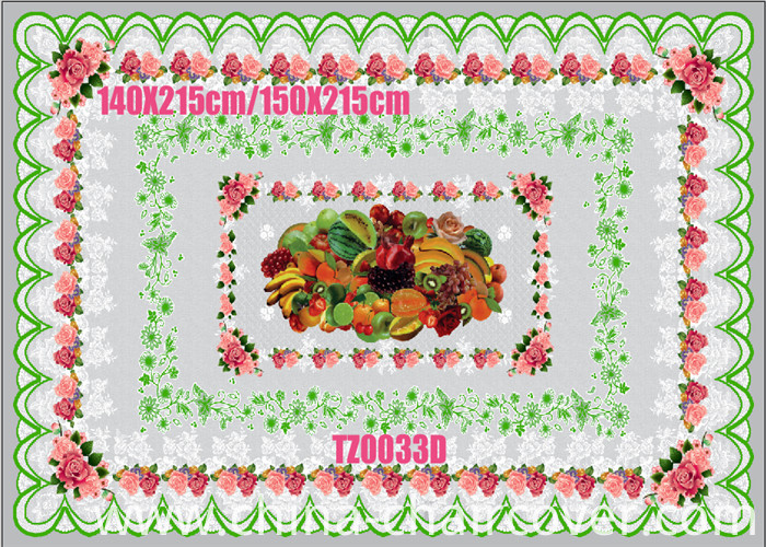 PVC Printed Tablecloth with Independent All-in-One Pattern for Home Decoration